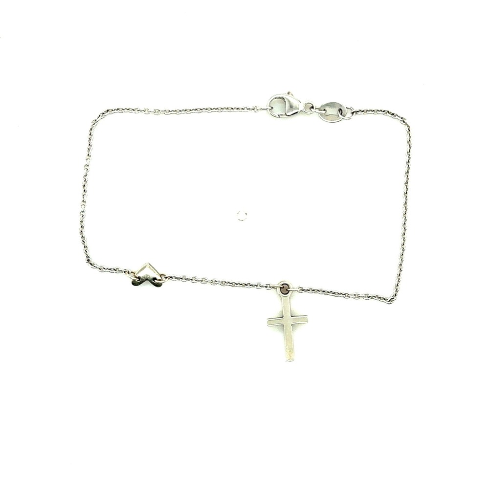 James Avery Sterling Silver Faith & Love Link Bracelet